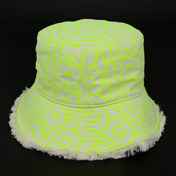 FENDI×MARC JACOBS Logo Bucket Hat #S Cotton Yellow Italy 64RL016 main image 8